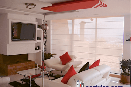 Cortinas romanas en screen Quito