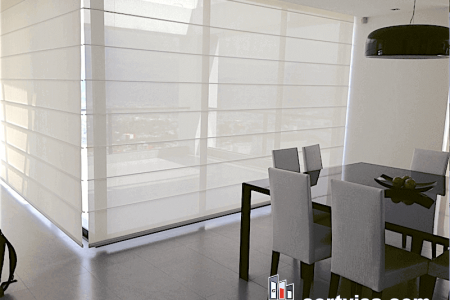 Cortinas romanas en screen