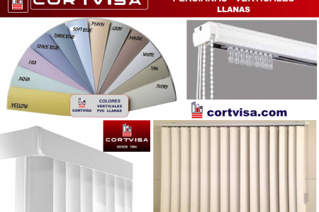 Persianas verticales en pvc