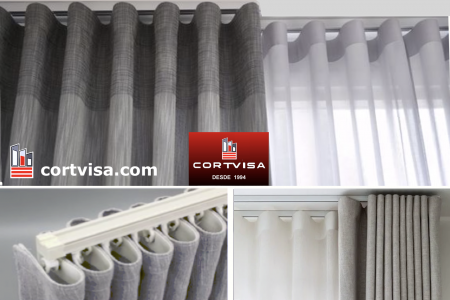 Tipos de rieles para cortinas onda perfecta