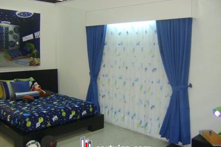 cortinas con galerias tapizadas dormitorio 4