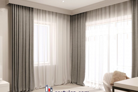 cortinas con galerías tapizadas modernas clásicas
