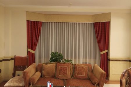 cortinas con galerías tapizadas sala