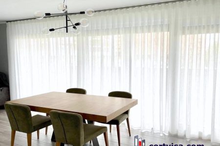 visillos cortinas salon